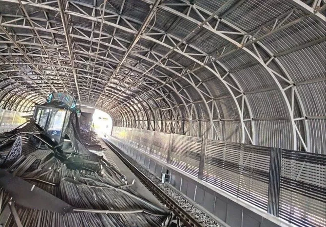 Roof Section Collapses at Uzbekistan's Metro Station, Two Passengers Injured