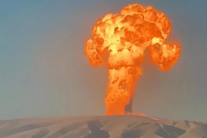 Powerful Mud Volcano Erupts in Gobustan, Azerbaijan