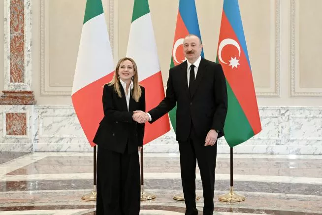 Azerbaijani President, Italian PM Meet in Baku - VIDEO