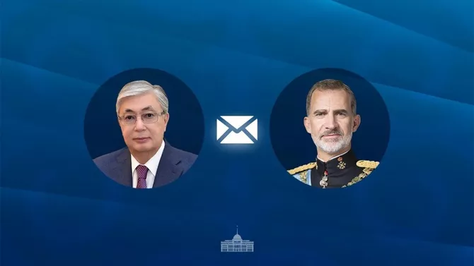 Kazakh Leader Sends Birthday Wishes to Spanish King