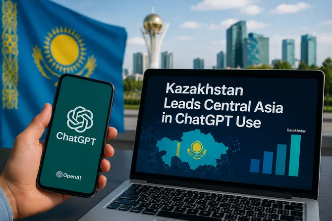 Kazakhstan Leads Central Asia in ChatGPT Use