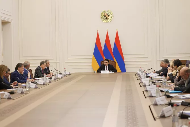 Armenian Parliament Speaker Consults EU Ambassadors on Baku-Yerevan Peace Process