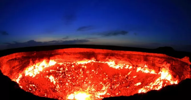 Turkmenistan Develops Plan to Halt Darvaza Crater Flames
