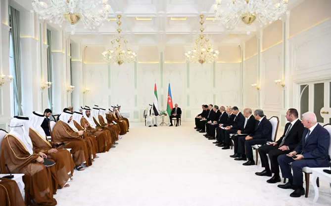 Latest News & Breaking Stories | Stay Updated with Caspianpost.com - Ilham Aliyev Holds Expanded Talks with UAE President