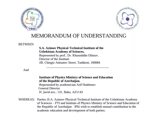 Azerbaijan, Uzbekistan Launch Scientific Cooperation