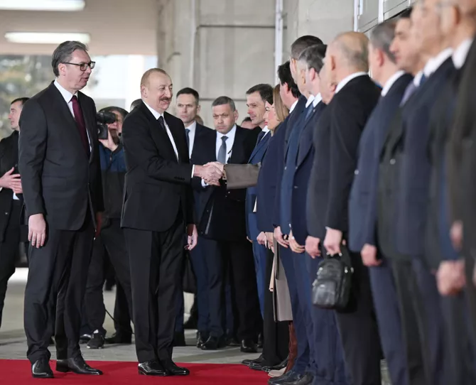 Latest News & Breaking Stories | Stay Updated with Caspianpost.com - Official Welcome Ceremony Was Held for President Ilham Aliyev in Belgrade
