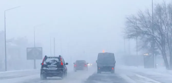 Northwestern Cyclone Brings Snow, High Winds to Kazakhstan