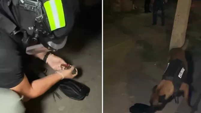Kazakh Policemen Detain Man Carrying Training Grenade and Knife