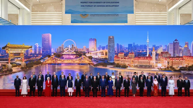 Latest News & Breaking Stories | Stay Updated with Caspianpost.com - Reception and Concert Program Held in Tianjin in Honor of Heads of State and Government and Their Spouses