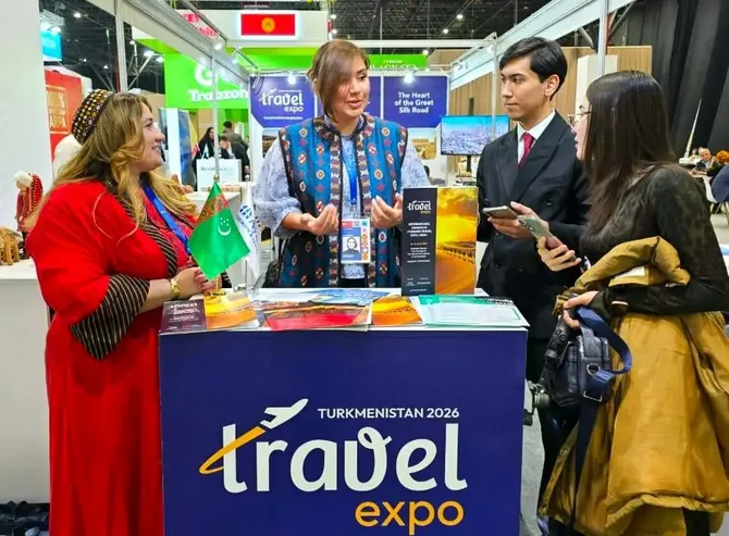 Turkmenistan Pavilion Draws Crowds at Silk Road Tourism Fair