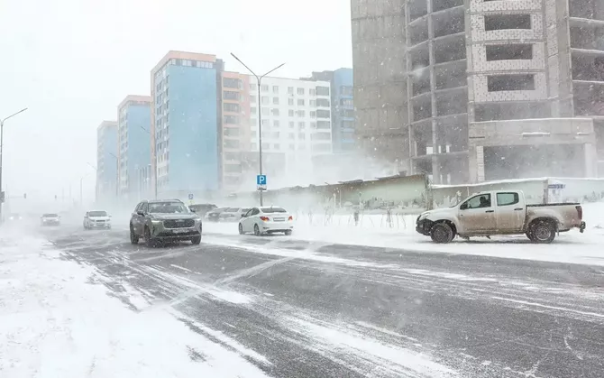Cyclone Brings Snow and Blizzards Across Kazakhstan