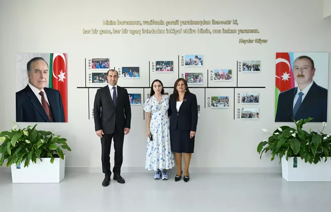 Vice-President of Heydar Aliyev Foundation Leyla Aliyeva attends opening of kindergartens in Shamakhi