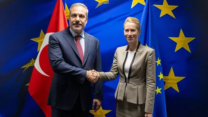 EU's Kallas and Turkish FM Hold Talks on US-Iran Ceasefire