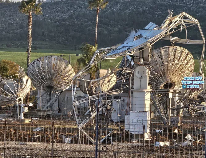 Watch: Moment Iranian Strikes Hit Israeli Satellite Communications ...