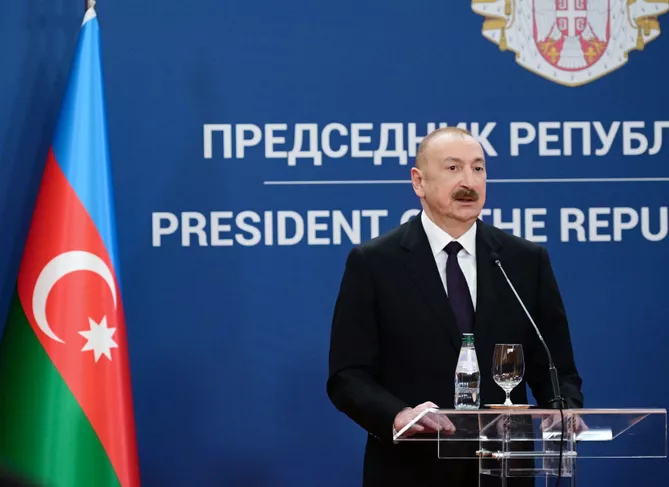 Latest News & Breaking Stories | Stay Updated with Caspianpost.com - President of Azerbaijan Ilham Aliyev and President of Serbia Aleksandar Vučić Made Press Statements