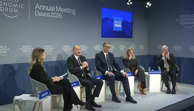 Armenia and Azerbaijan Presidents Highlight Peace at Davos