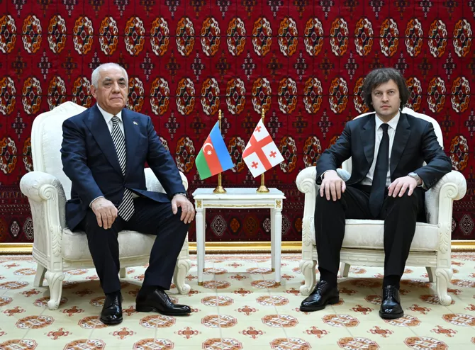 Azerbaijani and Georgian PMs Hold Talks in Ashgabat