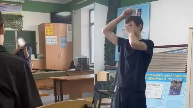 College Teacher Fires at Student in Kazakhstan VIDEO