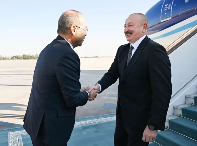 Latest News & Breaking Stories | Stay Updated with Caspianpost.com - President Ilham Aliyev Arrives in Uzbekistan