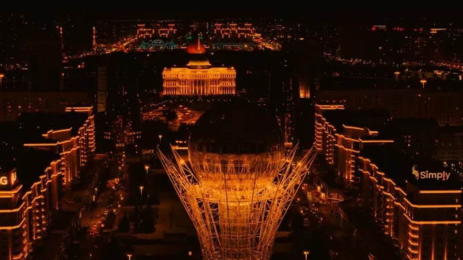 Astana Lights Up in Orange for Global Anti-Violence Campaign