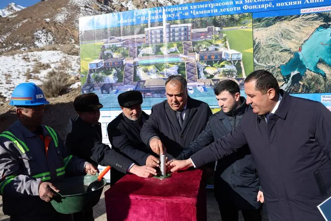 New Tourism Complex Takes Shape at Tajikistan’s Iskanderkul
