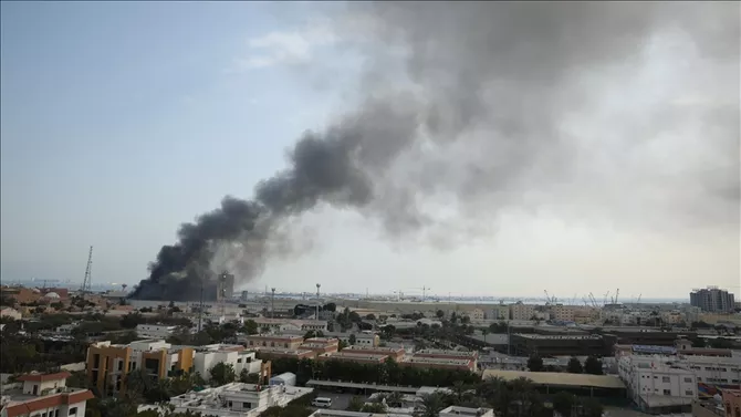 Iranian Attack Sparks Fire at Facility Near Manama, Bahrain ...