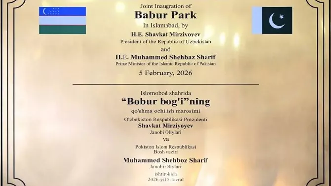 Tashkent Street to Appear in Pakistan’s Capital