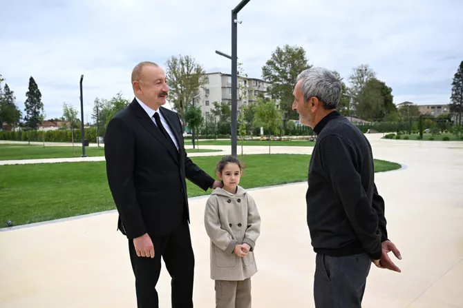 Azerbaijan's President Ilham Aliyev