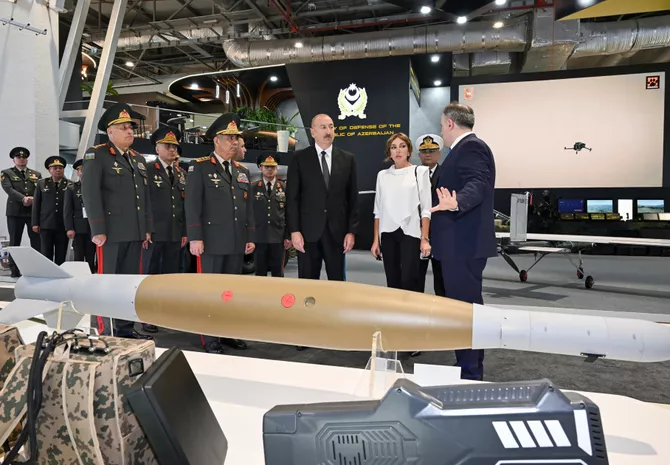 Azerbaijan's President Visits ADEX 2026 and Securex Caspian Exhibitions