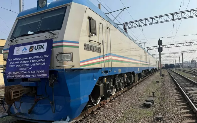 First Train Departs on China–Kyrgyzstan–Uzbekistan–Tajikistan Line