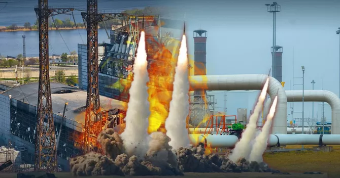 Russian Strikes Hit Gas, Energy Facilities in Ukraine