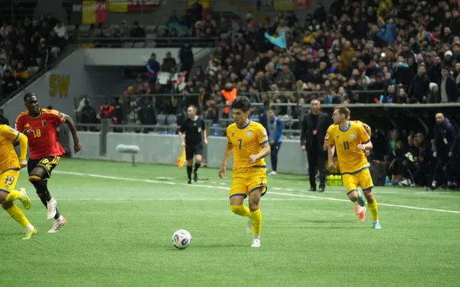 Kazakhstan Holds Belgium to 1:1 Draw in 2026 World Cup Qualifier