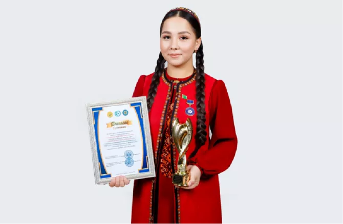Turkmen Student Wins Top Title in “Best Student of Turkic Nations” Competition