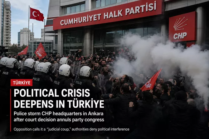 What is Happening in Türkiye? Political Crisis Deepens after CHP Headquarters Stormed