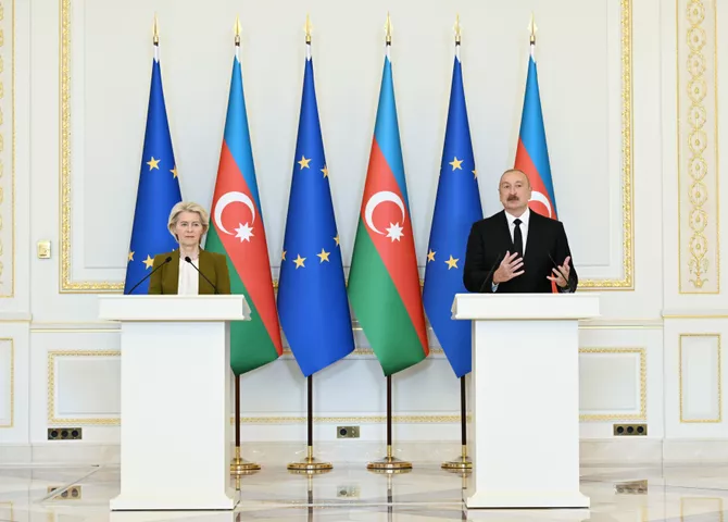 EU Looks to South Caucasus for Solutions as Von der Leyen Holds Talks with President Aliyev