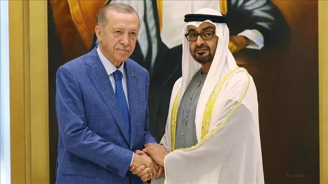 Turkish, UAE Presidents Discuss Bilateral Ties, Regional Issues