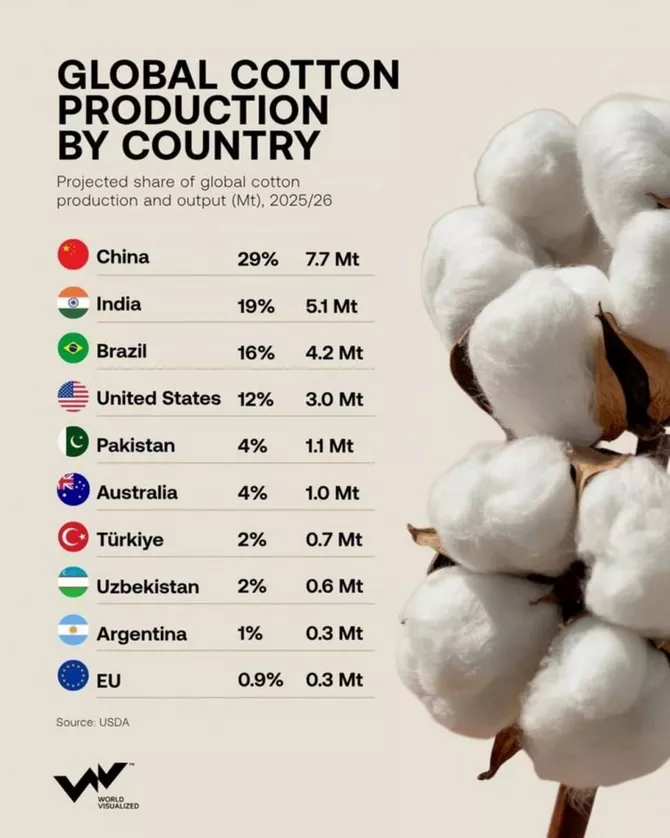 Latest News & Breaking Stories | Stay Updated with Caspianpost.com - Uzbekistan Ranks Among World’s Top 10 Cotton Producers