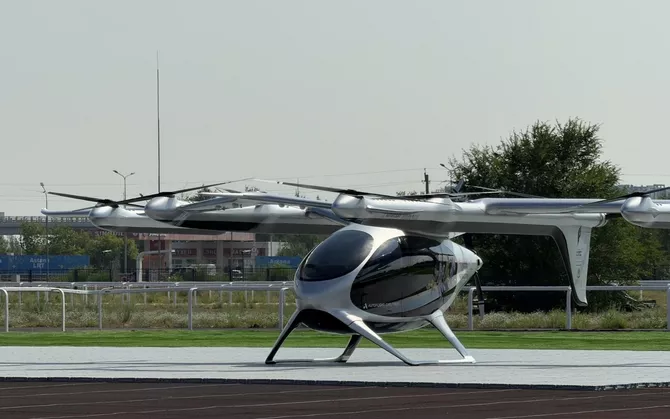 Kazakhstan Showcases Electric Air Taxi with First Public Flight - VIDEO