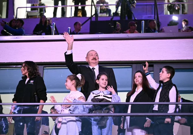 Azerbaijan's President Ilham Aliyev