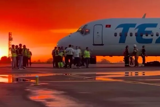 Russian Passengers Stranded at Bishkek Airport After Plane Incident - VIDEO