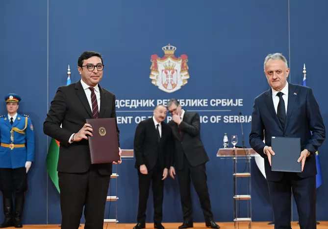 Latest News & Breaking Stories | Stay Updated with Caspianpost.com - Azerbaijan-Serbia Documents Exchanged