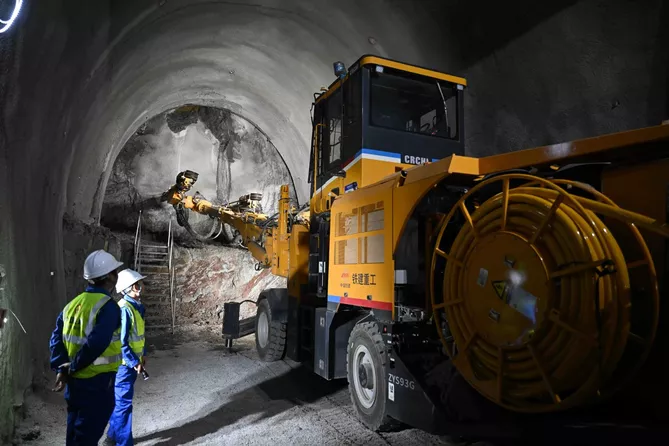 China-Kyrgyzstan-Uzbekistan Railway Hits Major Milestone With First Tunnel Breakthrough