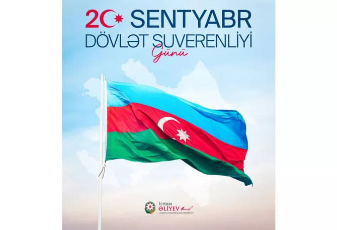Latest News & Breaking Stories | Stay Updated with Caspianpost.com - Azerbaijani President Makes Post on State Sovereignty Day - PHOTO