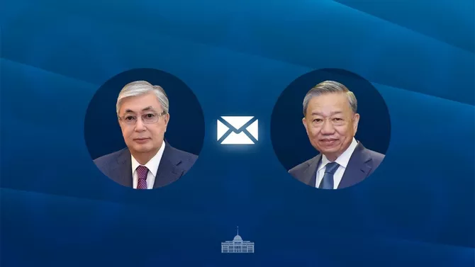 Kazakh Leader Congratulates To Lam on Vietnam Party Reelection
