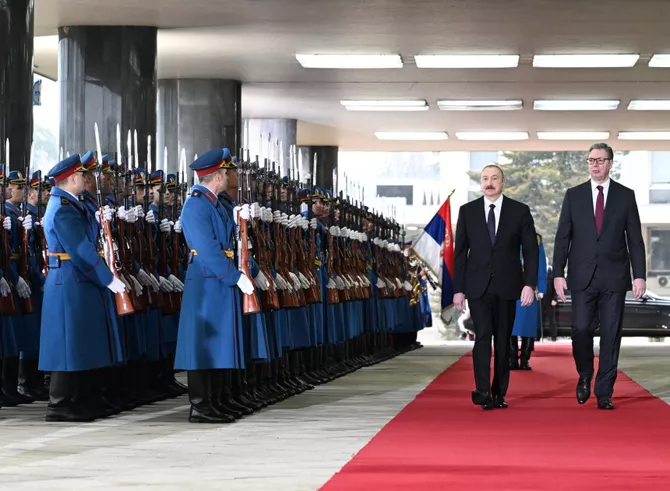 Latest News & Breaking Stories | Stay Updated with Caspianpost.com - Official Welcome Ceremony Was Held for President Ilham Aliyev in Belgrade