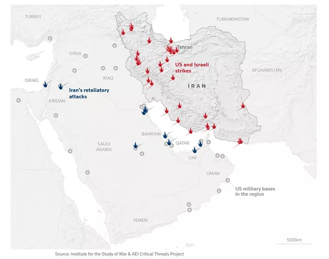 Latest News & Breaking Stories | Stay Updated with Caspianpost.com - Maps and Charts of the Iran Crisis