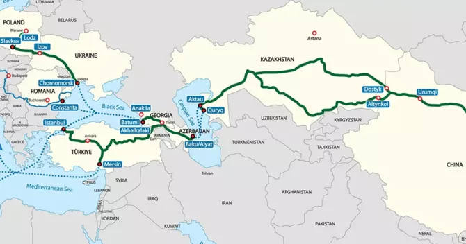 Latest News & Breaking Stories | Stay Updated with Caspianpost.com - U.S. and China Compete for Influence Over Middle Corridor Trade Route