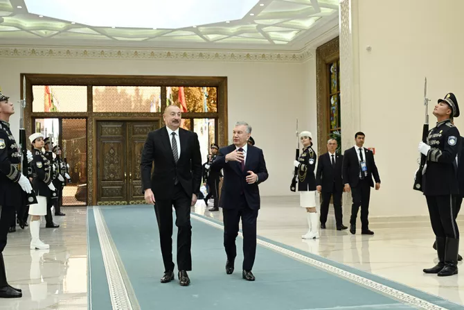 Latest News & Breaking Stories | Stay Updated with Caspianpost.com - President Ilham Aliyev Holds Bilateral Talks with Uzbek President Shavkat Mirziyoyev in Tashkent