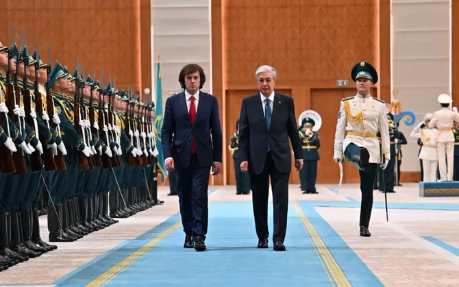 Georgian PM Receives Official Welcome in Kazakhstan - VIDEO