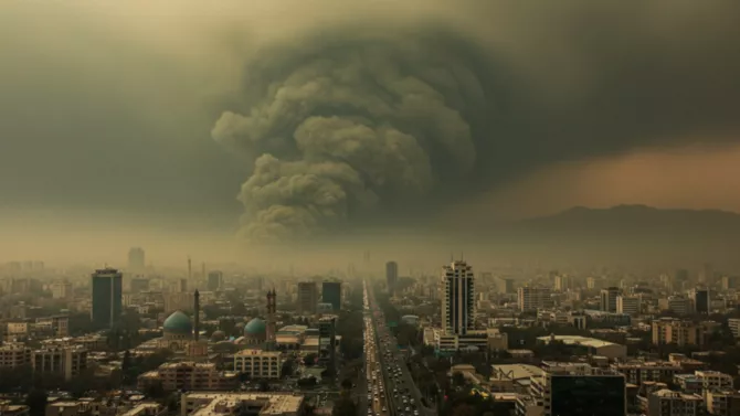 Toxic Cloud Moving Toward Central Asia? Concerns Rise After Oil Depot Explosions in Iran